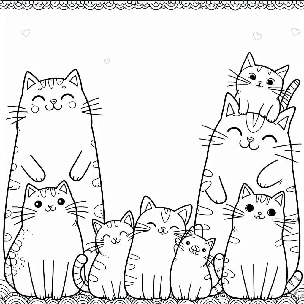 Coloring pages of cats