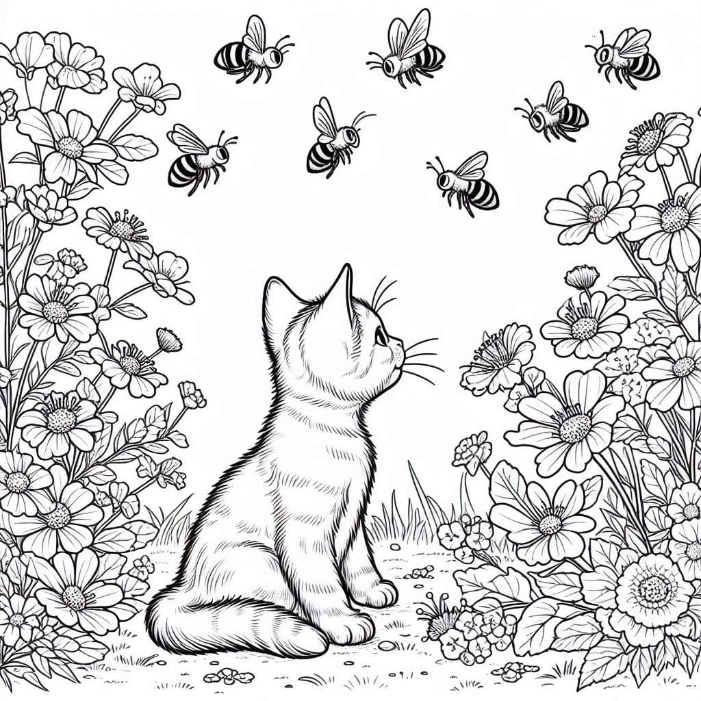 Coloring pages of cats