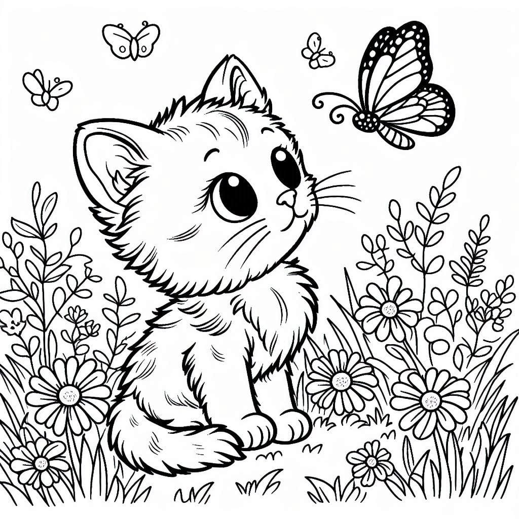 Coloring pages of cats