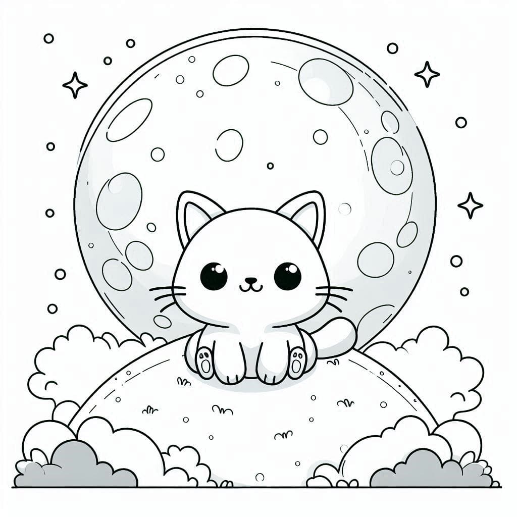 Coloring pages of cats