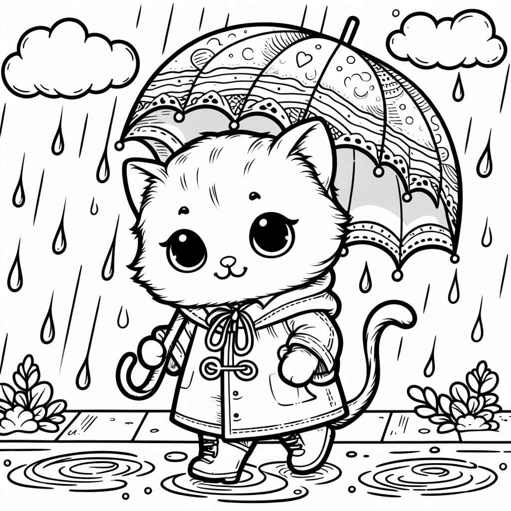 Coloring pages of cats